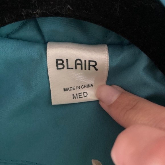 Blair Turquoise Quilted Jacket Coat Size Medium - Picture 4 of 4
